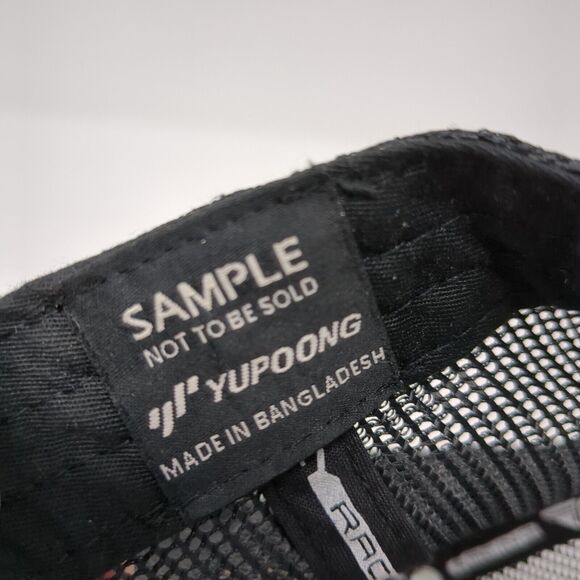 Fly Racing Snapback Mesh Back Trucker Hat Black One Size Solid Yupoong - Picture 8 of 9